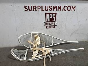 lot 52 image: Pair of Metal Frame Snow Shoes by Magline of Canada