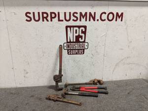 lot 23 image: P&C 18 Pipe Wrench, Unders No 1 Pipe Cutter and More