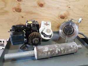 lot 690 image: New Tractor Muffler (2 Inlet), Small Engine and Sunflower Heater