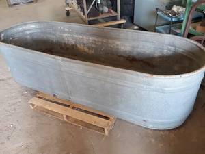 lot 697 image: LARGE Galvanized Stock Tank