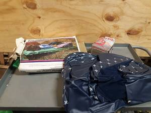 lot 719 image: Oversize Inflatable Camping Mat, Pump and Air Mattress