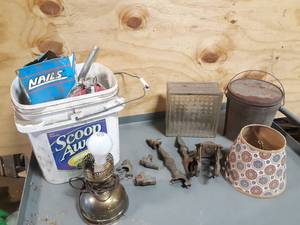 lot 732 image: Lot of Hardware, Lamp and More