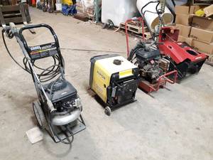 lot 665 image: Power Washers, Generator and Snow Thrower - Parts or Repair