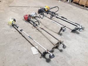 lot 667 image: Lot of 5 Weed Trimmers for Repair or Parts