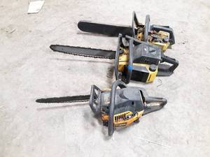 lot 668 image: Lot of 3 Chainsaws for Parts or Repair