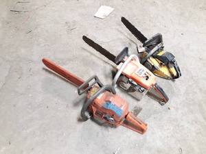 lot 669 image: Lot of 3 Chainsaws for Parts or Repair
