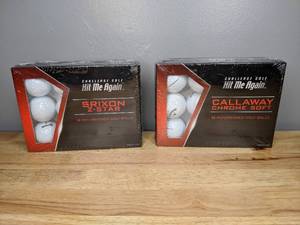 lot 57 image: 24 Hit Me Again Refurbished Srixon & Callaway Golf Balls