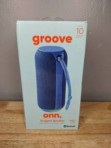lot 34 image: Brand New onn. Medium Rugged Bluetooth Speaker with LED Lighting