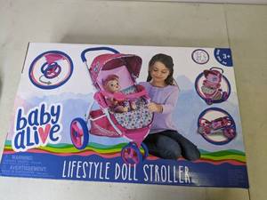lot 76 image: Baby Alive Lifestyle Doll Stroller
