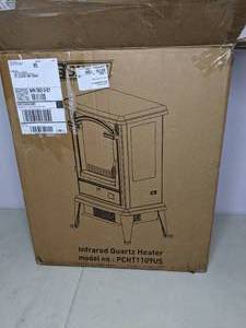lot 85 image: Life Smart Infrared Quartz Heater Fireplace Style
