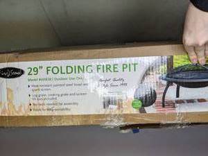lot 106 image: Fire Sense 29 Folding Fire Pit