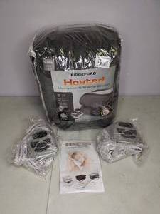 lot 36 image: Biddeford Heated Queen Microplush & Sherpa Blanket
