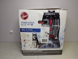 lot 13 image: Hoover Power Scrub Elite Pet Carpet Cleaner Red