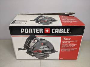 lot 127 image: Porter-Cable 15 Amp 7-14 Magnesium Shoe Circular Saw