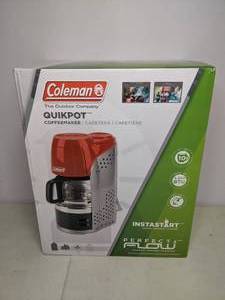 lot 133 image: Coleman Quickpot Propane Portable Coffee Maker
