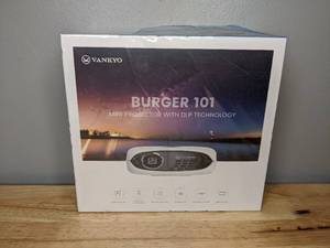 lot 176 image: Brand New Vankyo Burger 101 Mini Projector with DLP Technology