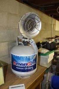 lot 21 image: Portable Infra-red Heater Non-Residential Space with Propane Tank