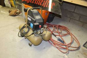 lot 8 image: Primesource Building Products, Inc. Prime Air PAC 2500 4.2 Gallon Air Compressor with Air Hose