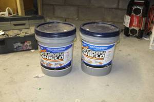 lot 22 image: Lot of (2) Gray Shield Foundation Coating 4.75 Gallon Buckets (new)