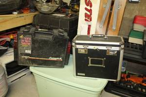 lot 44 image: Lot of (2) Storage Containers - Fenwick 4x4 Hi-Tech Satchel, Vaultz Road Case