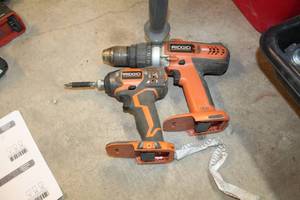 lot 54 image: Lot of (2) Ridgid 18V Cordless Drills R86034R8411503