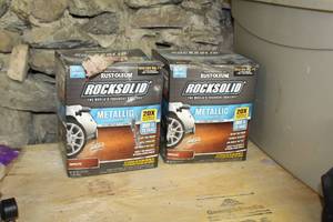 lot 70 image: Lot of (2) Rust-oleum Rocksolid Metallic Floor Coating Kits