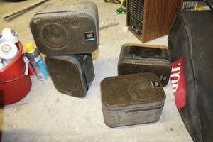 lot 68 image: Lot of (4) JBL Control1A Stereo Bookshelf Speakers