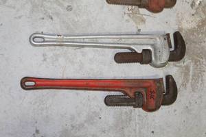 lot 95 image: Lot of (2) Ridgid Pipe Wrenches 18