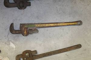 lot 100 image: Ridgid Heavy Duty Pipe Wrench 24