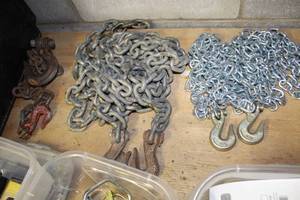 lot 132 image: Lot of (3) Chains with Hook Ends
