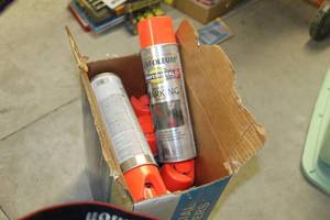lot 182 image: Lot of (9) Rust-oleum Professional Inverted Marking Paint Aerosol Cans