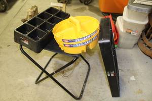 lot 197 image: Lot of (6) Plastic Parts Organizers - Tool Shop Tool Chest Drawer Organizer 8-compartment (x2), Tool Shop Tool Chest Drawer Organizer 11-compartment (x2), BucketBoss Bucket Stacker (x2)