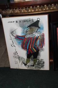 lot 240 image: Jester by Ben Sloan Framed Wall Art