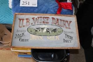 lot 251 image: U.B. Wise Dairy Wall Art