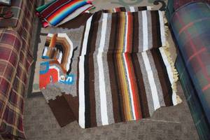lot 274 image: Fabric Poncho, Blanket
