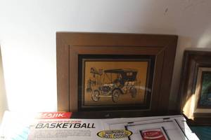 lot 333 image: Ford Model T 1915 Matted and Framed Wall Art