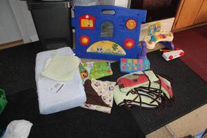 lot 331 image: Infant Toys and Accessories - Crib Liners, Crib Mat, Blanket, Baby Toys