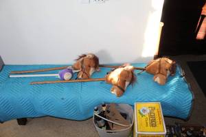 lot 361 image: Lot of (4) Hobby Horses
