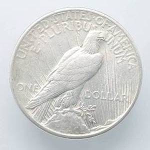 1925 Peace Silver Dollar
