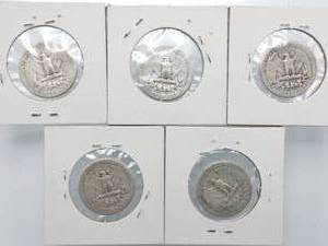 5 Washington Quarters