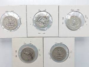 5 Washington Quarters