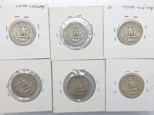 6 Washington Quarters