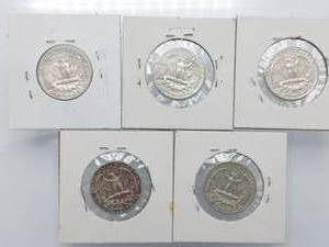 5 Washington Quarters