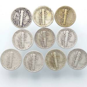 10 Mercury Dimes