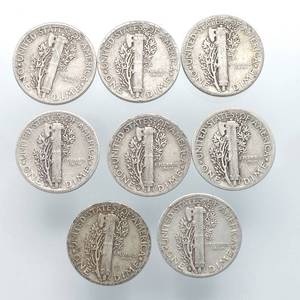 8 Mercury Dimes