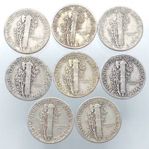 8 Mercury Dimes