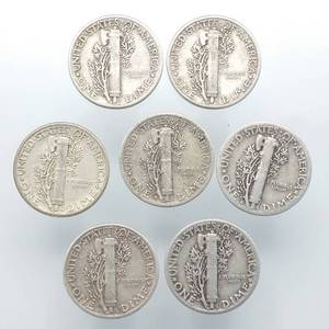 7 Mercury Dimes