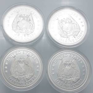 4 Marine Corps Coins