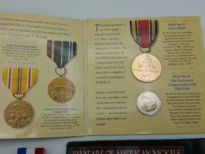 WW II Commemorative Coin Set, Commemorative Medal & Commemorative Mint Set