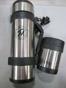 Lot of (2) Stainless Thermos Drinki...